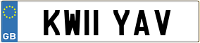 Truck License Plate